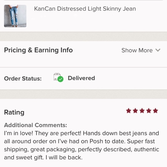 HP💥KanCan • Distressed Light Denim - Picture 8 of 8